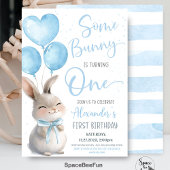 Invitation Some Bunny est un Bow Bunny 1er anniversaire