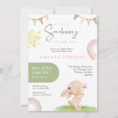 Invitation Some Bunny Fête de bébé de Pâques (Devant)