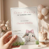 Invitation Some Bunny First Birthday 