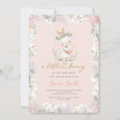 Invitation Some Bunny Is On The Way Baby Shower (Devant)