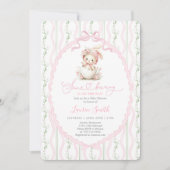 Invitation Some Bunny Is On The Way Baby Shower Girl (Devant)