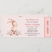 Invitation Some Bunny is One Invitation, Bunny One Party, 1er (Devant / Derrière)