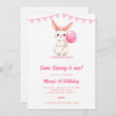 Invitation Some Bunny is One Invitation, Some Bunny is Turnin (Devant / Derrière)