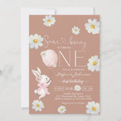 Invitation Some Bunny Little Bunny First 1st Birthday (Devant)