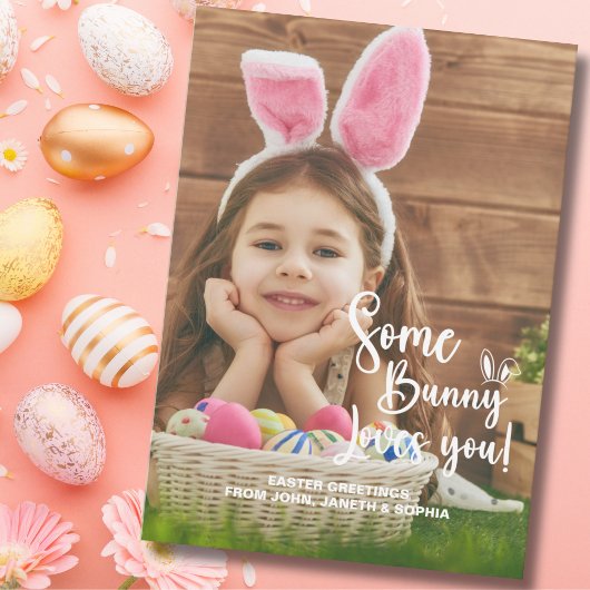 Invitation Some Bunny Loves You Leaving Happy Photo