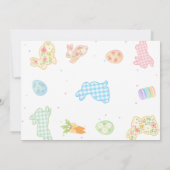 Invitation Some Bunny Pastel Floral 3rd Birthday Photo (Dos)