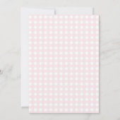 Invitation Some Bunny Pink Bow Gingham Baby Shower (Dos)