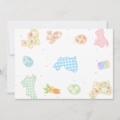 Invitation Some Bunny So Hoppy To Be Four Pastel Birthday (Dos)