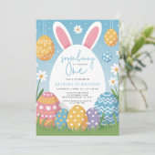 Invitation Some Bunny Turning One Easter Spring 1st Birthday  (Debout devant)