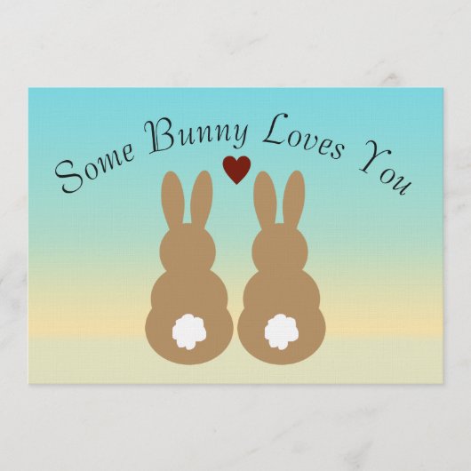 Invitation Some Bunny vous aime (Devant)
