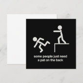 Invitation Some People Just Need a Pat on The Back Funny (Devant / Derrière)