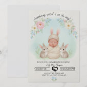Invitation Somebunny Special Is on the Way – Baby Shower  (Devant / Derrière)