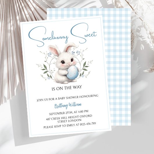 Invitation Somebunny Sweet est sur le chemin Baby shower de P