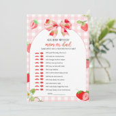 Invitation Someone Berry Sweet Baby Shower | Devinez Qui (Debout devant)