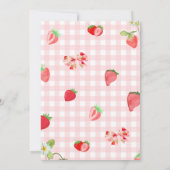 Invitation Someone Berry Sweet Baby Shower | Devinez Qui (Dos)