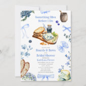 Invitation Something Bleu Planches de Charcuterie & Rubans de (Devant)