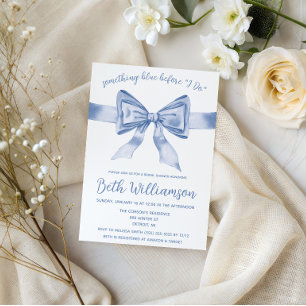 Invitation Something Blue avant de le faire !  Mariage modern