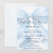 Invitation Something Blue avant mon Shower de Mariage (Devant / Derrière)
