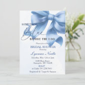 Invitation Something Blue avant mon Shower de Mariage (Debout devant)