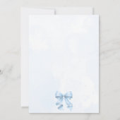 Invitation Something Blue Baby Shower de mariage  (Dos)