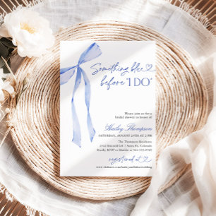 Invitation Something Blue Before I Do Baby Shower