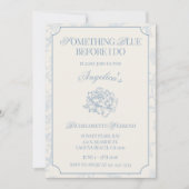 Invitation Something Blue Before I Do Bachelorette Itinerary  (Devant)