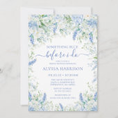 Invitation Something Blue Before I Do Bridal Brunch (Devant)