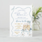 Invitation Something Blue before I Do Bridal Shower (Debout devant)