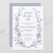Invitation something blue before i do bridal shower (Devant / Derrière)
