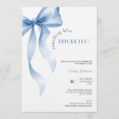 Invitation Something Blue before I Do Bridal Shower (Devant)