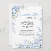 Invitation Something Blue Before I Do Bridal Shower (Devant)