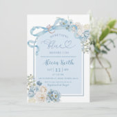 Invitation Something Blue before I Do Bridal Shower (Debout devant)