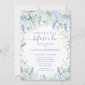 Invitation Something Blue Before I Do Floral Bridal Shower (Devant)