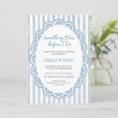 Invitation Something Blue Before I do Lace Bridal Shower  (Debout devant)