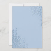 Invitation Something Blue Before I Do White Bow Glitter Drips (Dos)