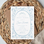 Invitation Something Blue Bridal Shower