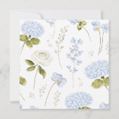 Invitation Something Blue Floral Ribbon Bridal Shower (Dos)
