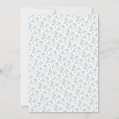 Invitation Something Blue French Bow Coquette Enterrement de (Dos)