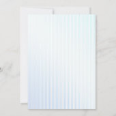 Invitation Something Blue French Bow Coquette Enterrement de (Dos)