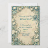 Invitation Something Blue Thistle Bachelorette Party (Devant)