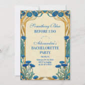 Invitation Something Blue Wildflower Bachelorette Party (Devant)