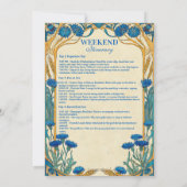 Invitation Something Blue Wildflower Bachelorette Party (Dos)