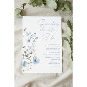 Invitation Something Blue Wildflower Bridal Shower