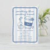 Invitation Something Brewed Coffee Enterrement de Vie de Jeun (Debout devant)
