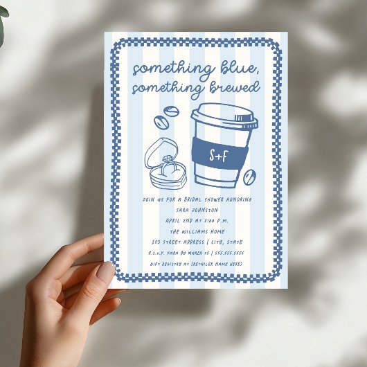 Invitation Something Brewed Coffee Enterrement de Vie de Jeun