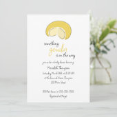 Invitation Something Gouda On Way Cheese Wheel Baby Shower (Debout devant)
