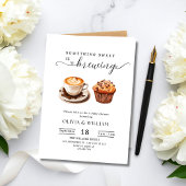 Invitation Something Sweet Is Brewing Baby Shower Neutral