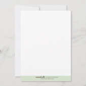 Invitation somnolente de baby shower de l'ours 5x7 (Dos)