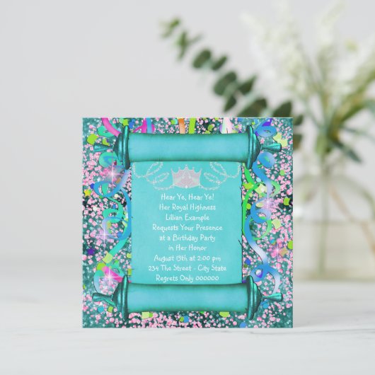 Invitation Son Altesse Royale la princesse (Debout devant)