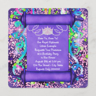 Invitation Son Altesse Royale la princesse